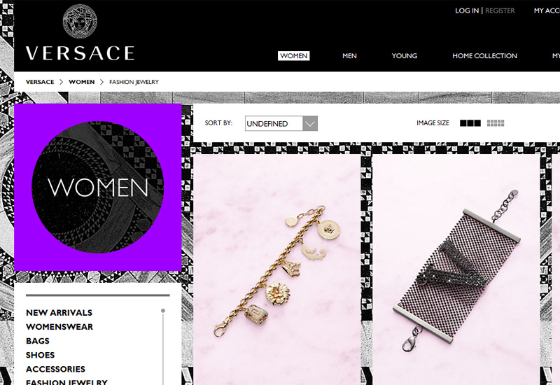 Versace store outlet online